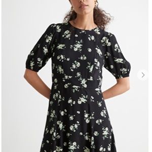 Puff Sleeve Mini Dress